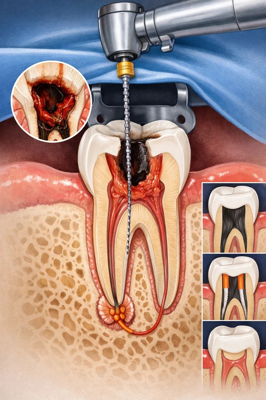 Endodonzia e devitalizzazione: trattamento dei canali radicolari presso Dott. Matteo Collatel ad Albenga
